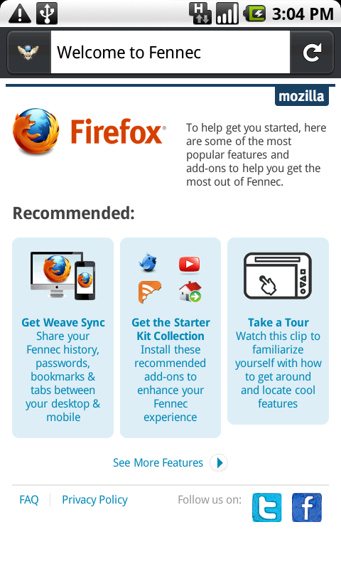 Firefox na Androidu