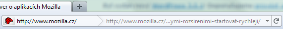 Adresní řádek ve Firefox 4.0