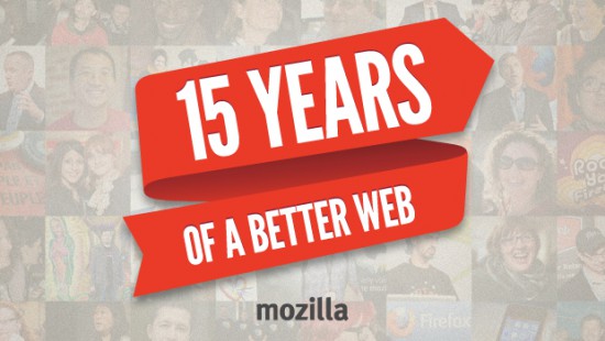 Mozilla slaví 15 let