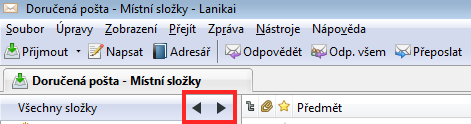 Přepínání zobrazení složek v Thunderbirdu 3