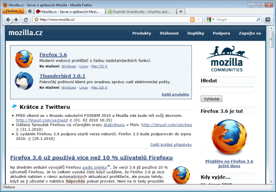 Vzhled Firefoxu 4