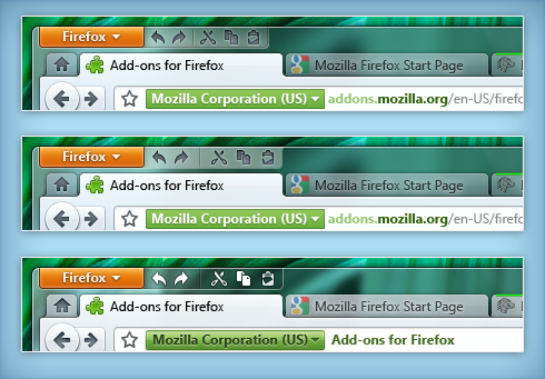 Editační lišta Firefoxu 4.0