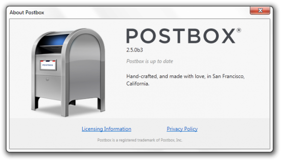 Postbox 2.5 Beta