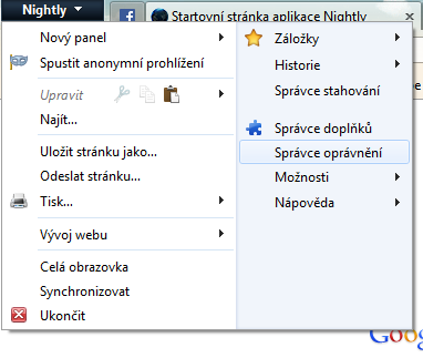 Firefox 6: Rozšíření Open about:permissions