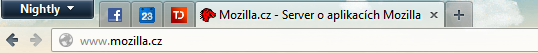 Adresní řádek Firefoxu