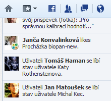 Postranní lišta Facebooku ve Firefoxu