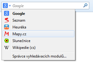 Mapy.cz ve Firefoxu